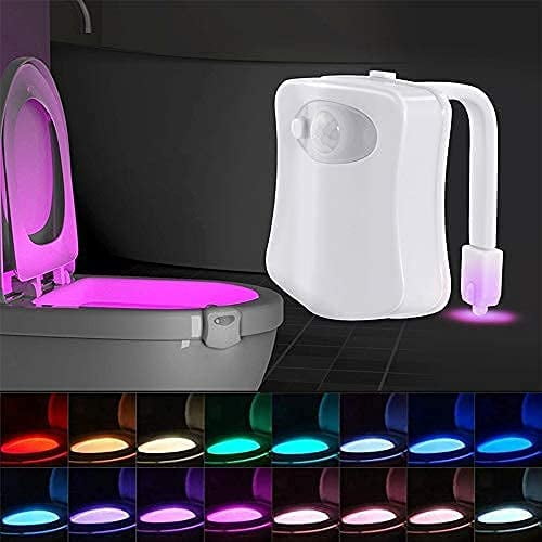 Fun Bathroom Lighting Add on Toilet Bowl Seat Motion Sensor Activated LED 9 Color Modes Weird Novelty Funny Birthday Gag Gifts for Men Dad The Original Toilet Night Light Gadget Kids & Toddlers Fun Bathroom Lighting Add on Toilet Bowl Seat Motion Sensor Activated LED 9 Color Modes Weird Novelty Funny Birthday Gag Gifts for Men Dad The Original Toilet Night Light Gadget Kids & Toddlers